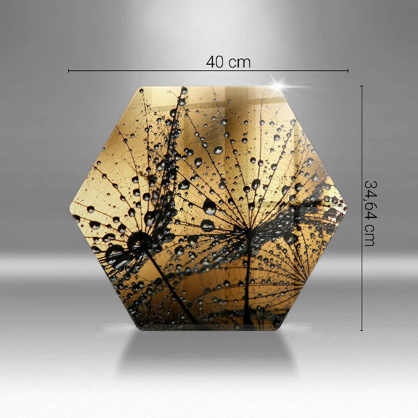 Chopping board Rosa and dandelions