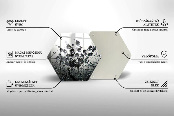 Chopping board Dandelions and dew