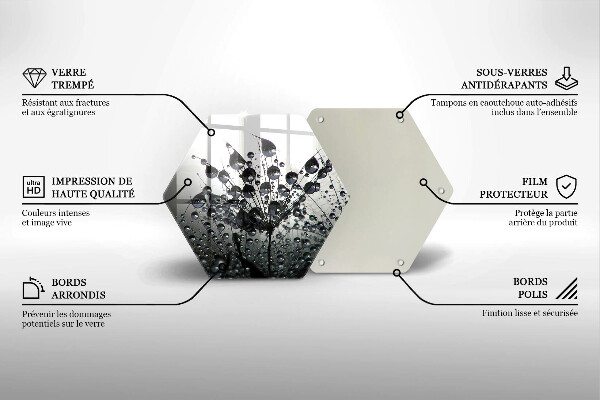 Chopping board Dandelions and dew