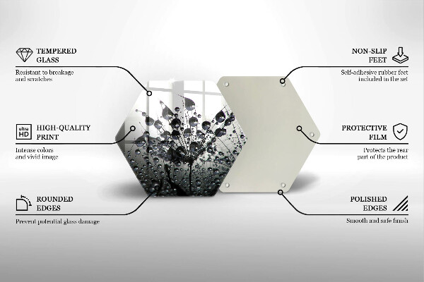 Chopping board Dandelions and dew