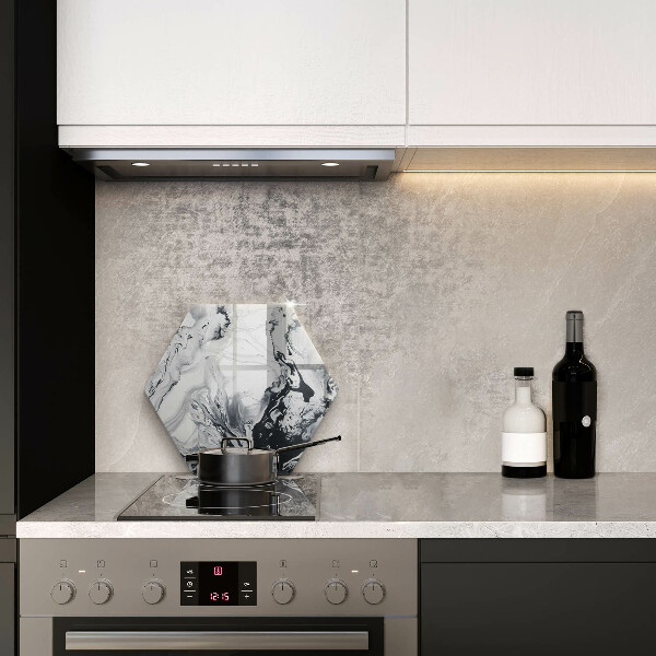 Chopping board glass Ink abstraction