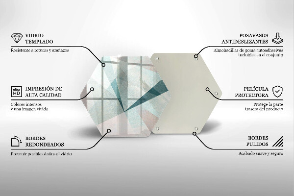 Chopping board glass Sharp abstraction