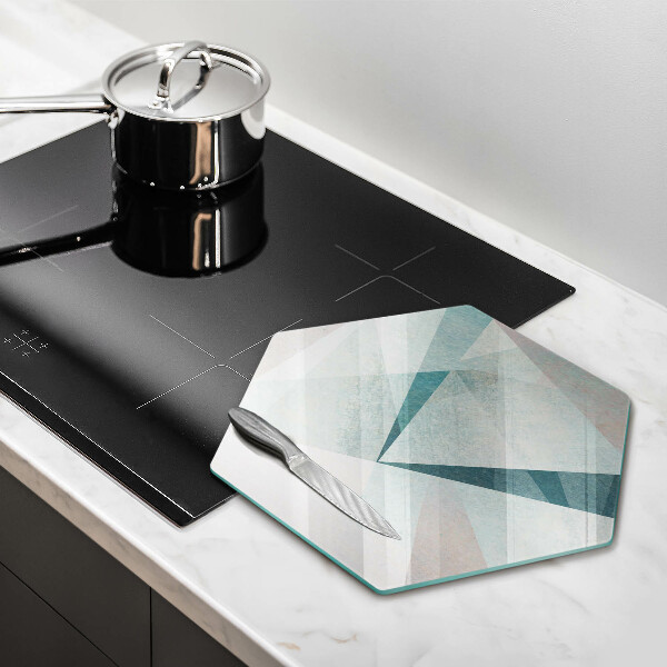 Chopping board glass Sharp abstraction
