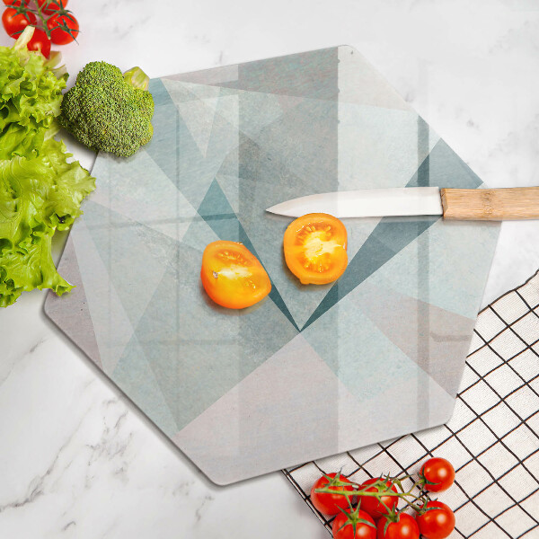 Chopping board glass Sharp abstraction