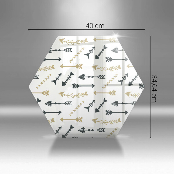 Chopping board Boho arrow pattern