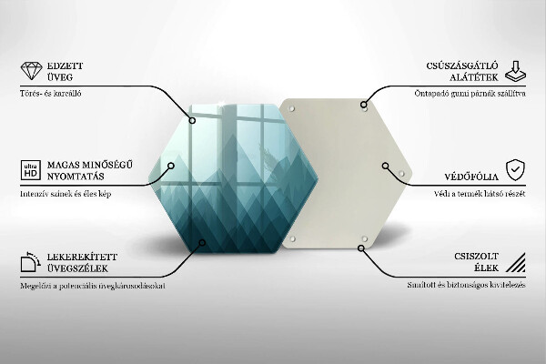 Chopping board Abstract mountains