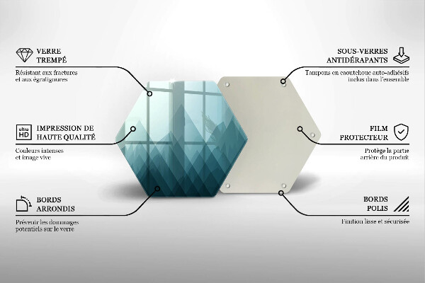 Chopping board Abstract mountains