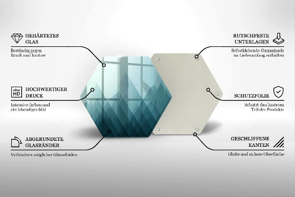 Chopping board Abstract mountains