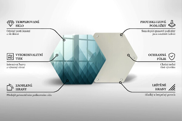 Chopping board Abstract mountains