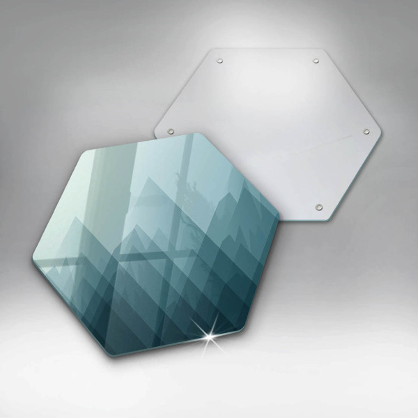 Chopping board Abstract mountains