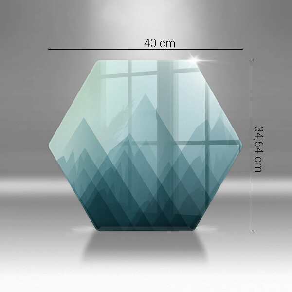 Chopping board Abstract mountains