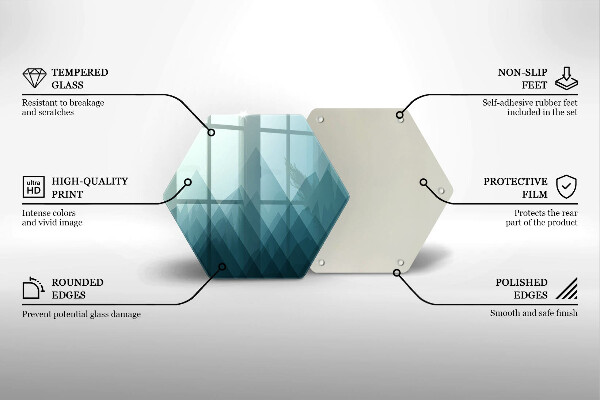 Chopping board Abstract mountains