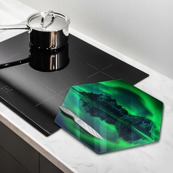 Chopping board Landscape of the aurora polar