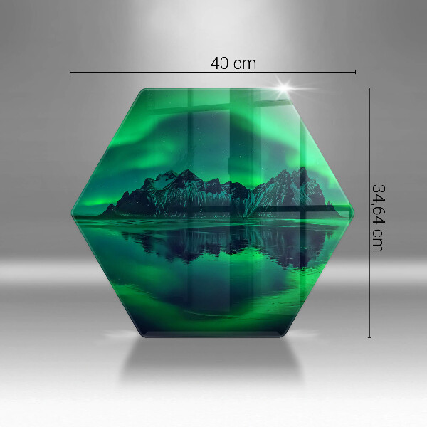 Chopping board Landscape of the aurora polar