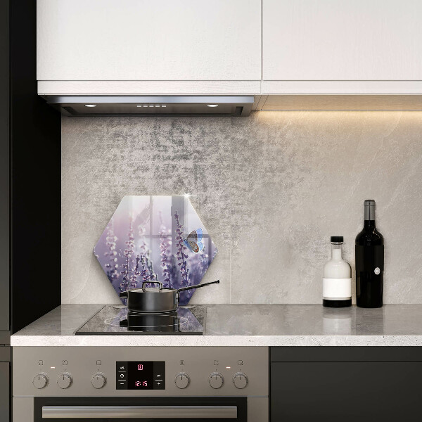 Chopping board Field flowers and butterfly