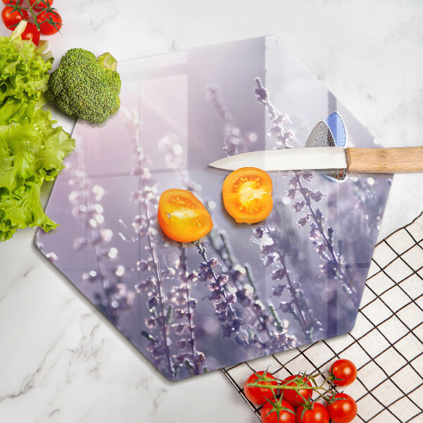 Chopping board Field flowers and butterfly