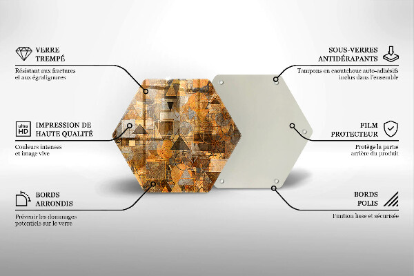 Chopping board Geometric figure pattern