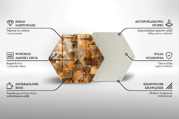 Chopping board Geometric figure pattern