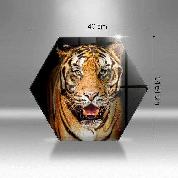 Glass chopping board Wild animal tiger