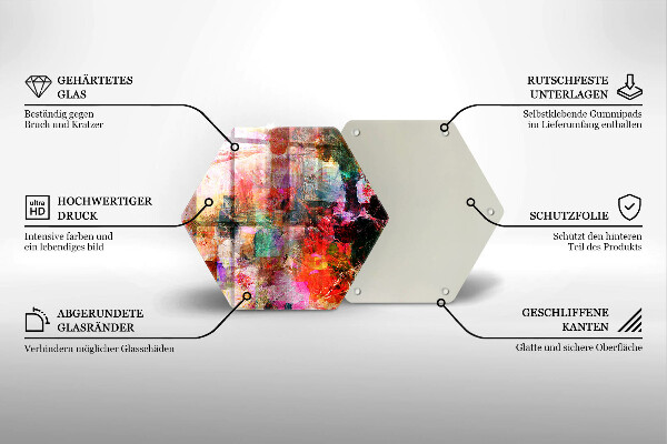 Chopping board Paint abstraction