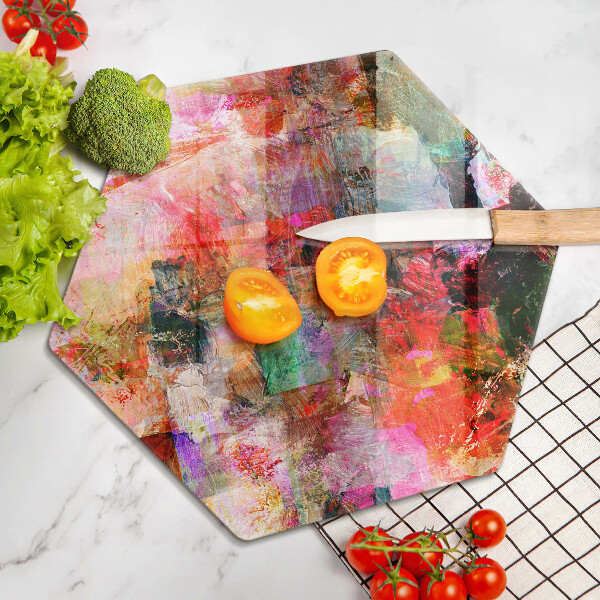 Chopping board Paint abstraction