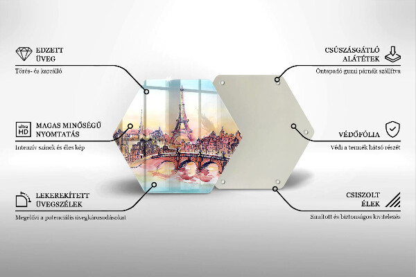 Chopping board Paris landscape Eiffel Tower