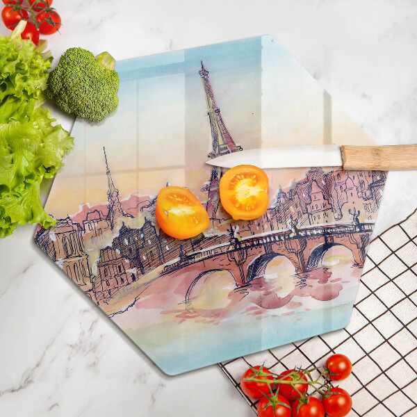 Chopping board Paris landscape Eiffel Tower