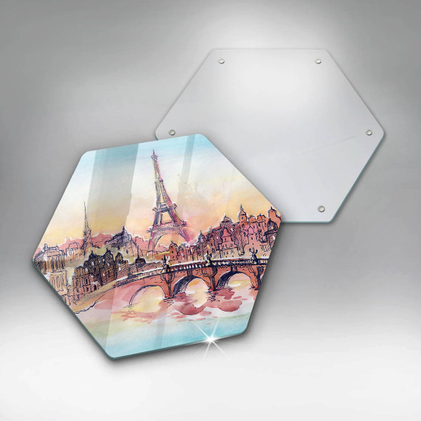 Chopping board Paris landscape Eiffel Tower