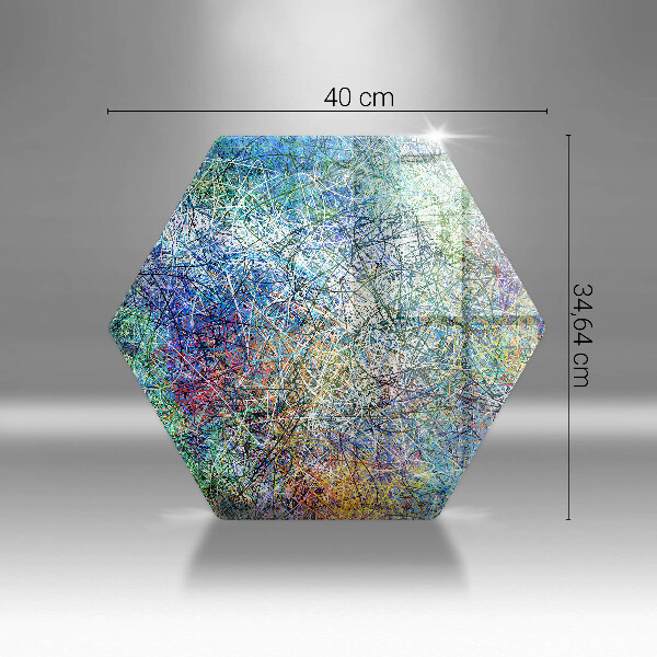 Chopping board Colorful abstraction of the line