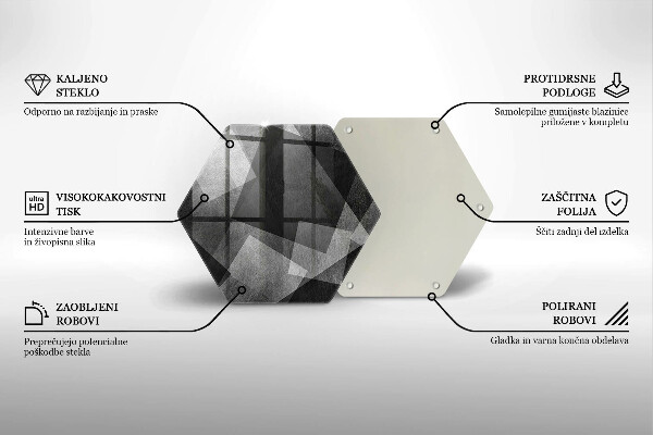 Chopping board Geometric abstraction