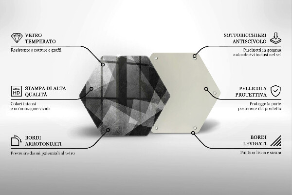 Chopping board Geometric abstraction