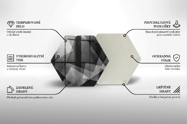 Chopping board Geometric abstraction