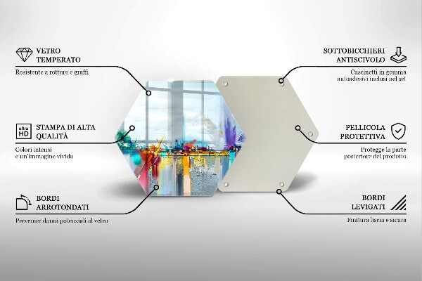 Chopping board Painted abstraction