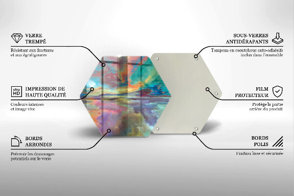 Chopping board Colorful sky