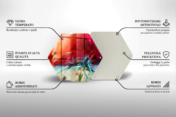 Chopping board Painted abstraction