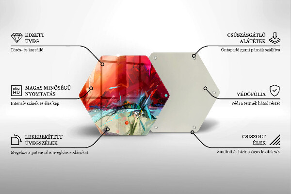 Chopping board Painted abstraction