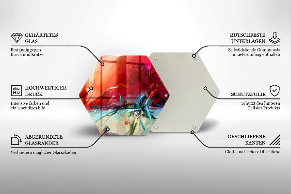 Chopping board Painted abstraction