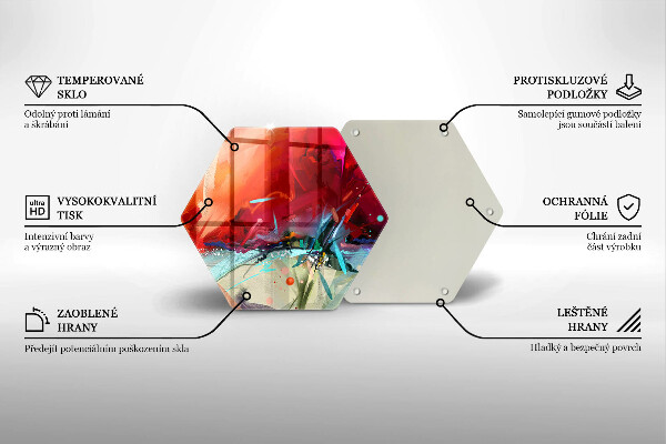 Chopping board Painted abstraction