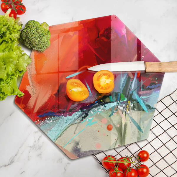 Chopping board Painted abstraction