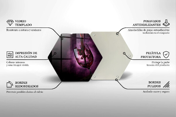 Chopping board glass A glass of wine