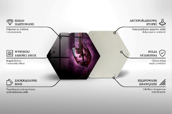 Chopping board glass A glass of wine