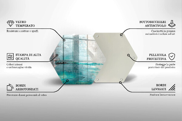 Chopping board glass Background paint abstraction