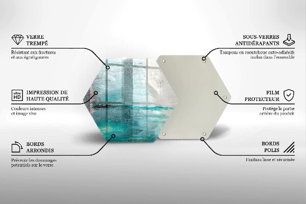 Chopping board glass Background paint abstraction