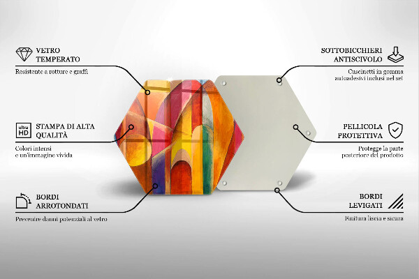 Chopping board Colorful abstraction