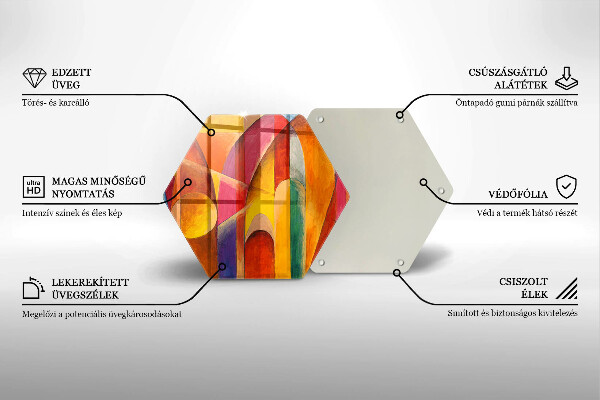 Chopping board Colorful abstraction