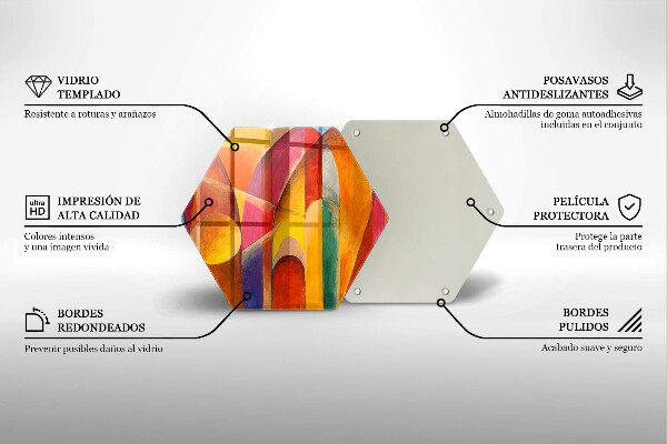 Chopping board Colorful abstraction