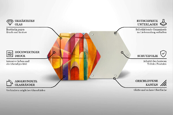 Chopping board Colorful abstraction