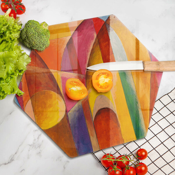 Chopping board Colorful abstraction