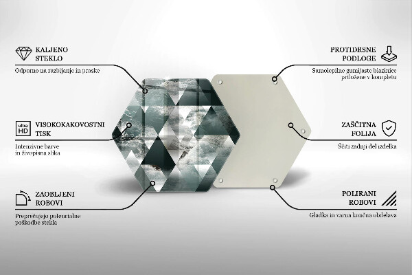 Chopping board Triangles and water