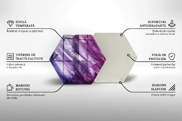 Glass worktop saver Paint abstraction